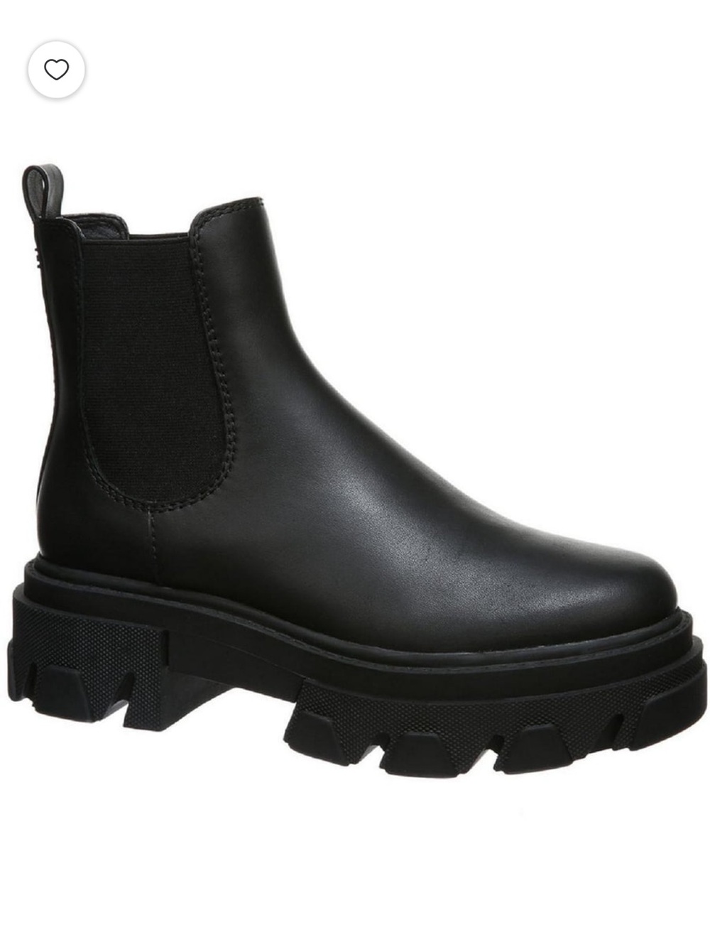 Sam Edelman Leather Lug sole ankle boot